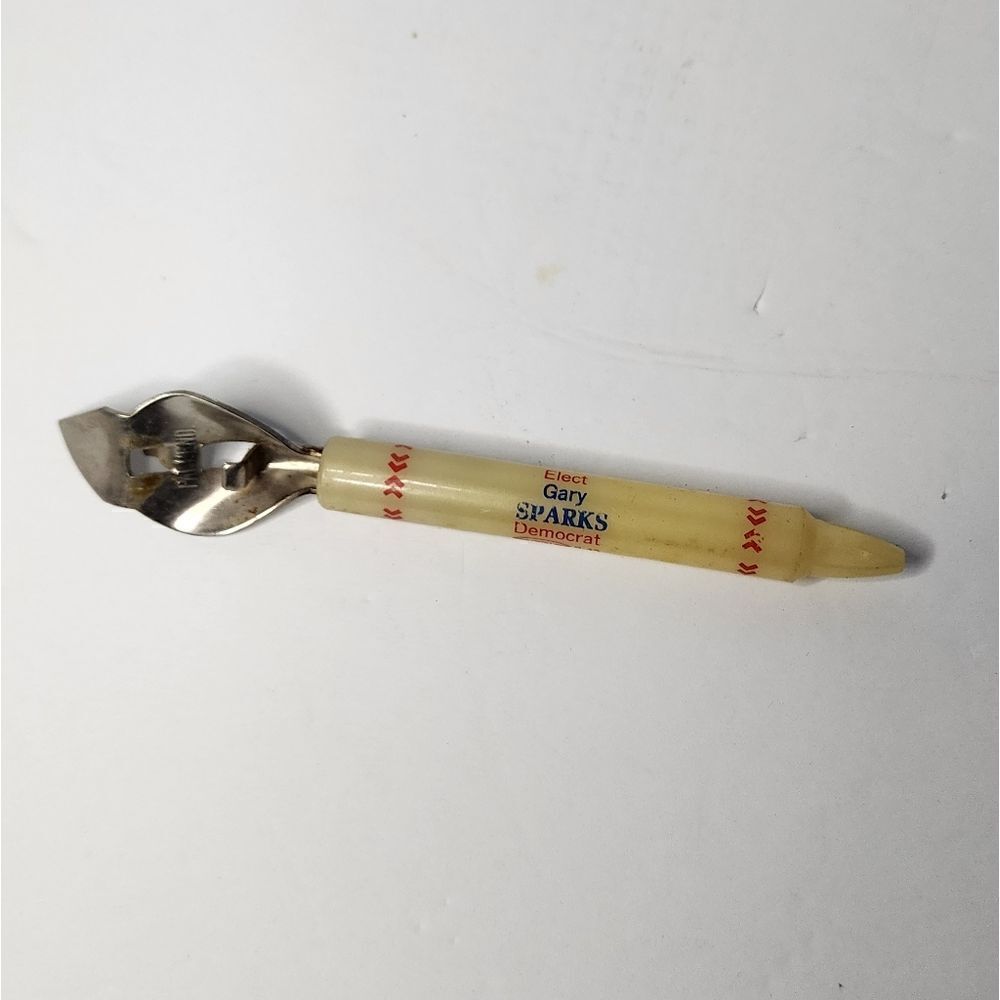 Vintage Bottle Opener Campaign Memorabilia Gary Sparks Democrat GCIU S-45
